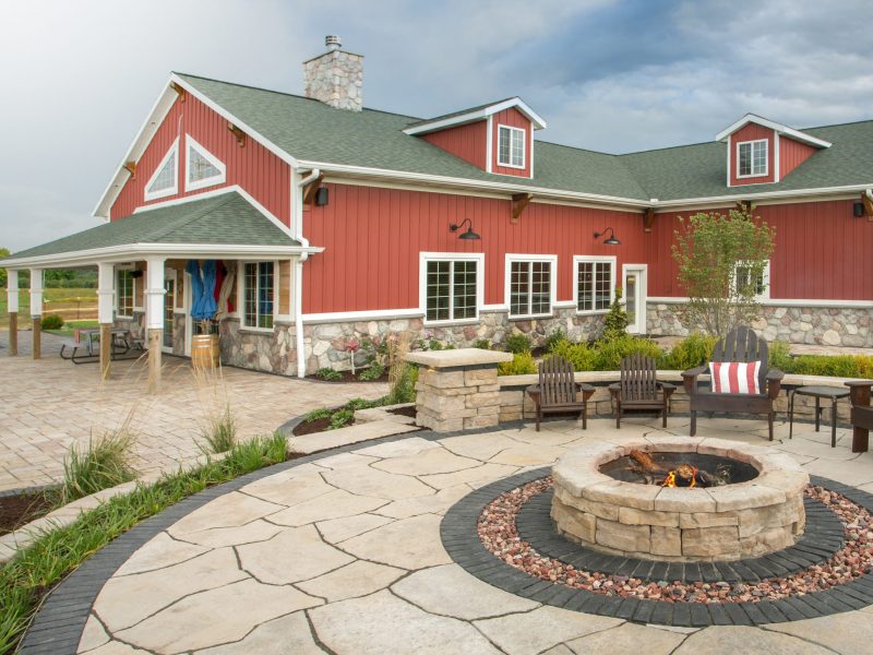 Belvedere Fire Pit, Belvedere Column, Column Cap, Dimensional & Coping, Grand Flagstone