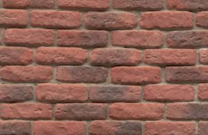 Antique Thin Brick Red with Black