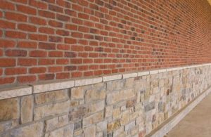 antique thin brick red with black